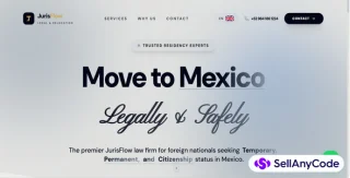 JurisFlow Legal - Premium Corporate & Relocation Law Landing Page
