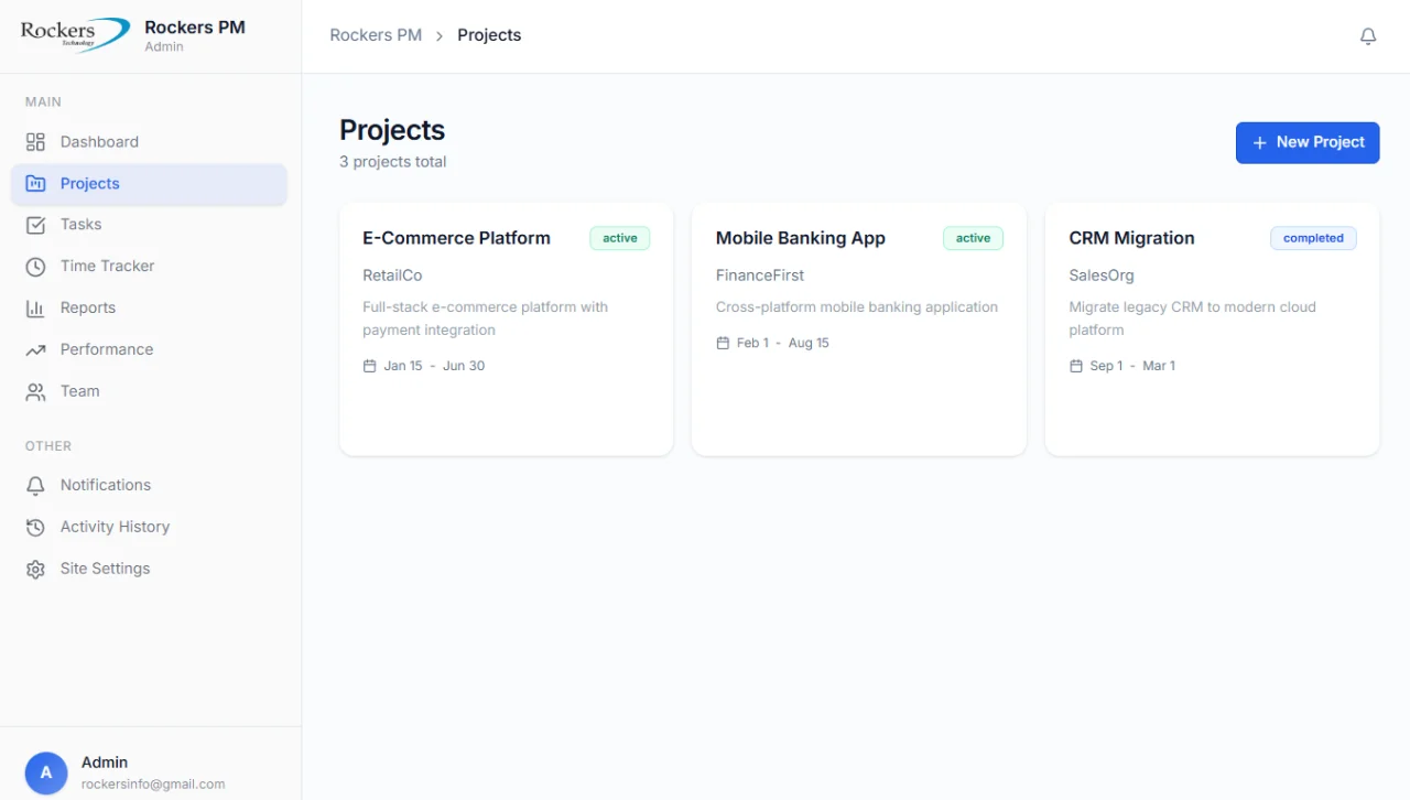 Taskflow: Project Management System — screenshot 4