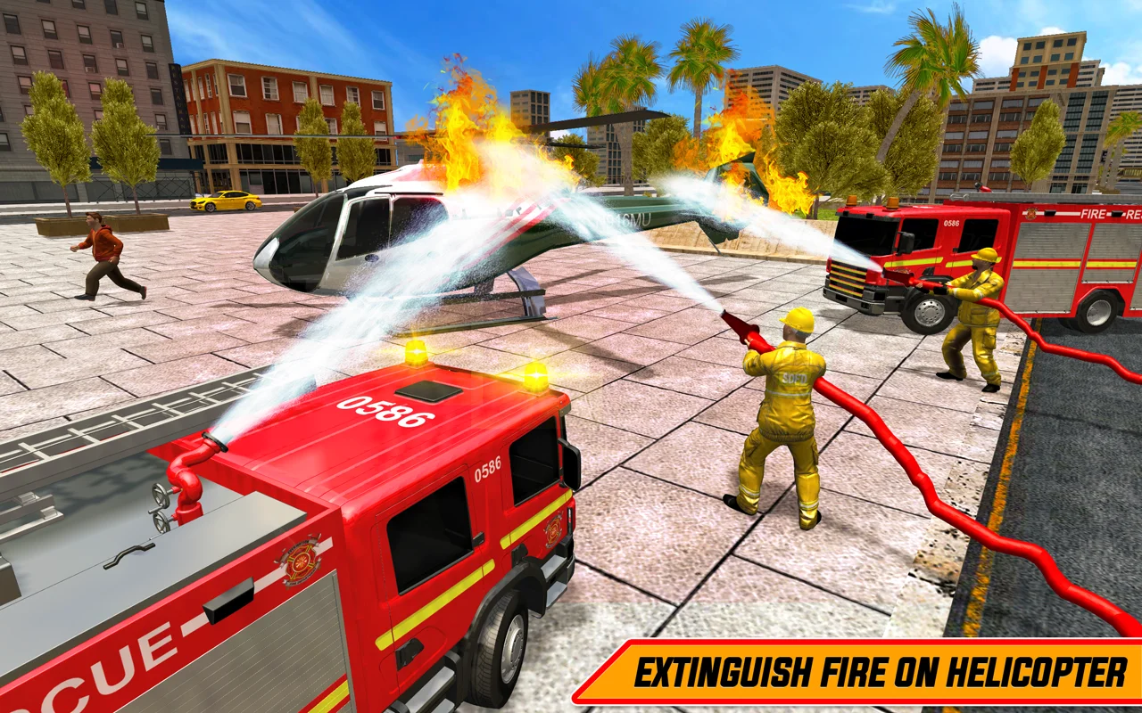 American Fire Fighter Truck: City Emergency Rescue — screenshot 3