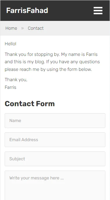 FarrisBlog - Simple PHP & MySQL Blog — screenshot 5