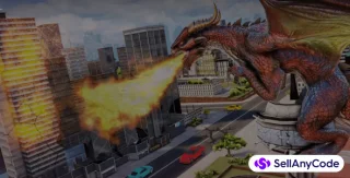 Flying Dragon City Attack: Dragon Simulator