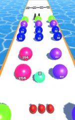 Rainbow Ball Runner 2048
