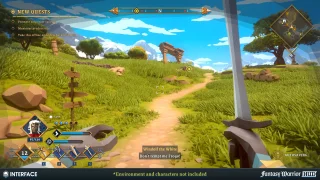 Fantasy Warrior HUD - Synty INTERFACE - GUI