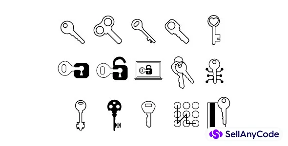 Essential Monochrome Outline Icons
