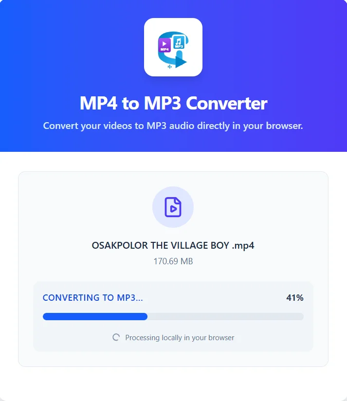 MP4 to MP3 Converter — screenshot 4