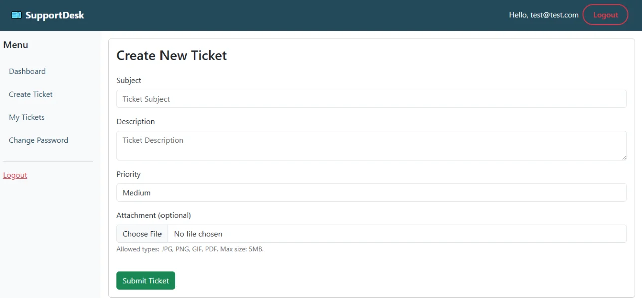 Ultimate PHP Ticket Support System with Admin & User Dashboards — screenshot 2