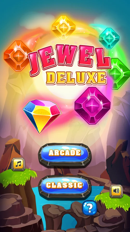 Jewel Deluxe - Unity Complete Project (Android + iOS + AdMob) — screenshot 1