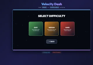 Velocity Dash - Cyber Action Runner HTML5 Game Source Code