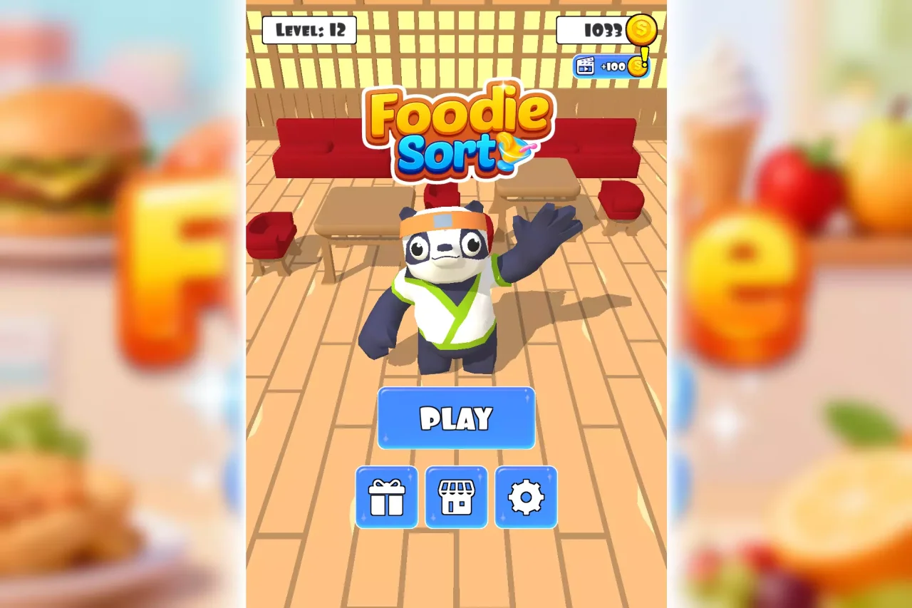 Foodie Sort Puzzle - Complete Mobile Game Template — screenshot 1