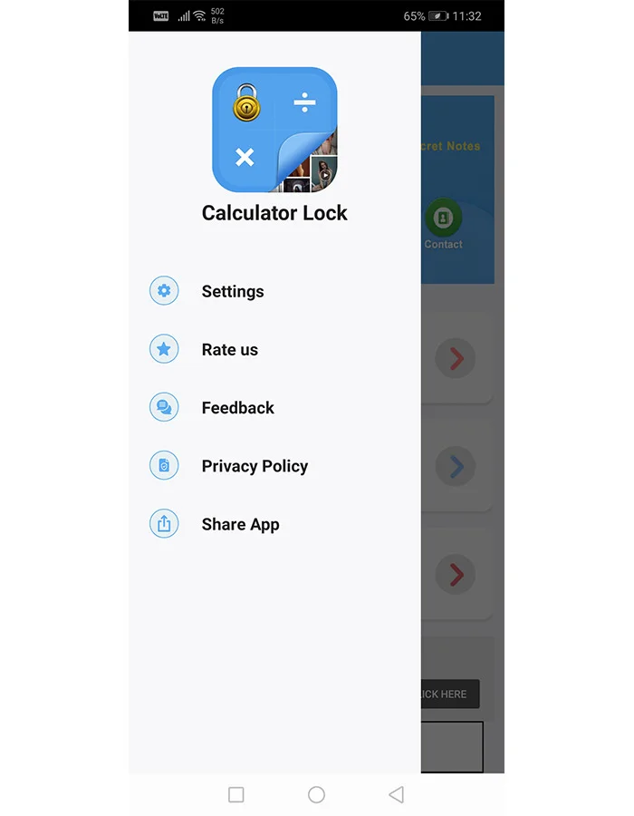 Android Calculator Lock -Hide Photos, Videos, Contact, Password & Secret Notes — screenshot 4