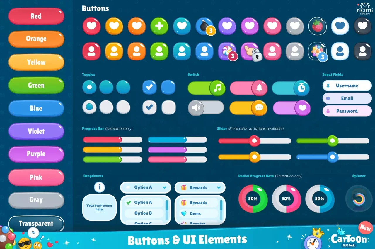 Cartoon GUI Pack — screenshot 9