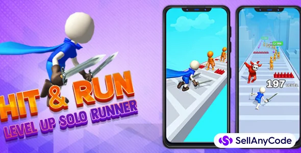 Hit & Run: Levelup Solo Runner - New Top Trending Unity Template Game