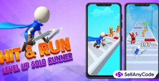 Hit & Run: Levelup Solo Runner - New Top Trending Unity Template Game