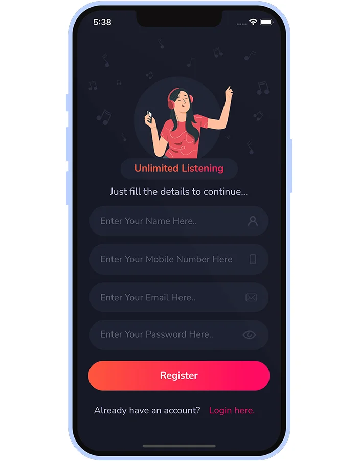 Musioo – Online Music Streaming Platform Flutter App with AdMob Ads — screenshot 2