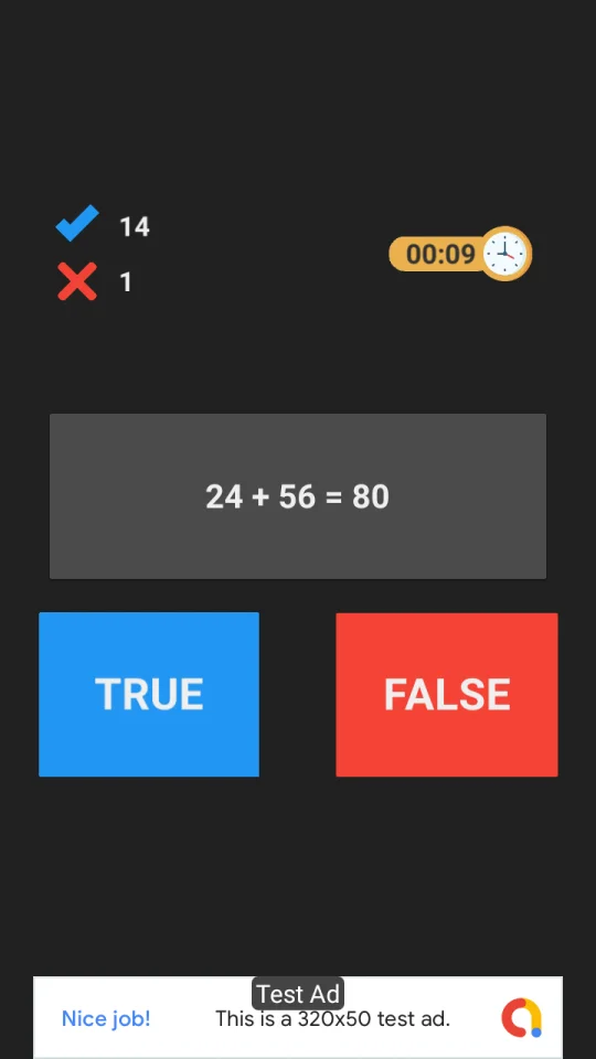 Math Quiz (Unity+AdMob+Android+iOS) — screenshot 5