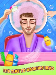 Barber Hair Salon Beard Makeover