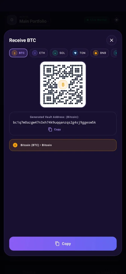 CryptoWallet Multi-Chain Crypto Wallet Android App Template — screenshot 7