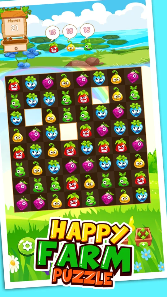 Match 3: Happy Rush Puzzle. Farm 3 Match Game Template Unity. Earning Money Every Month (Include Graphics) — screenshot 2