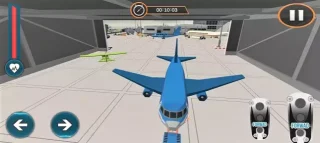 Chained Cart Towing Plane Parking Simulator 2021
