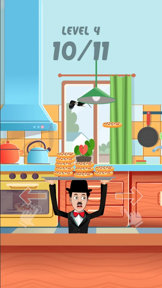 Charlie Chaplin - Pizza Stack Game — screenshot 4