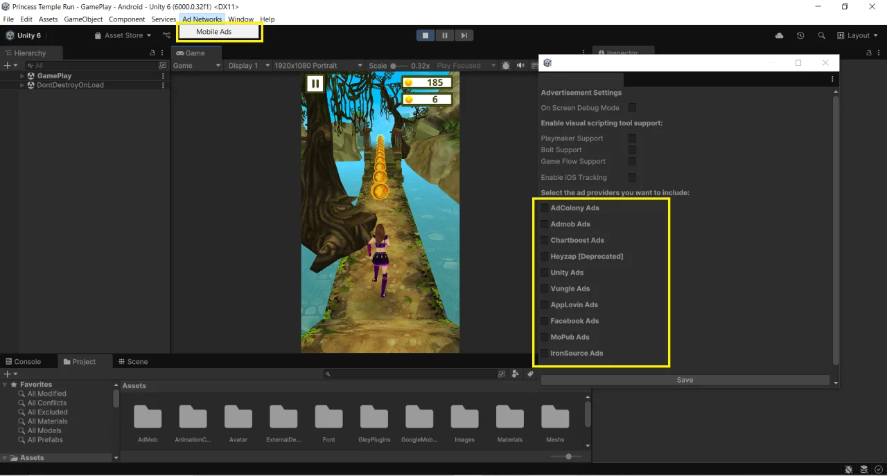 Princess Temple Run Unity Endless Runner Template — screenshot 1