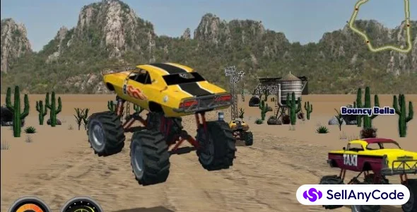 Monster Truck Race: Mad 4X4 Wheel Monster Race 64 Bit Source Code