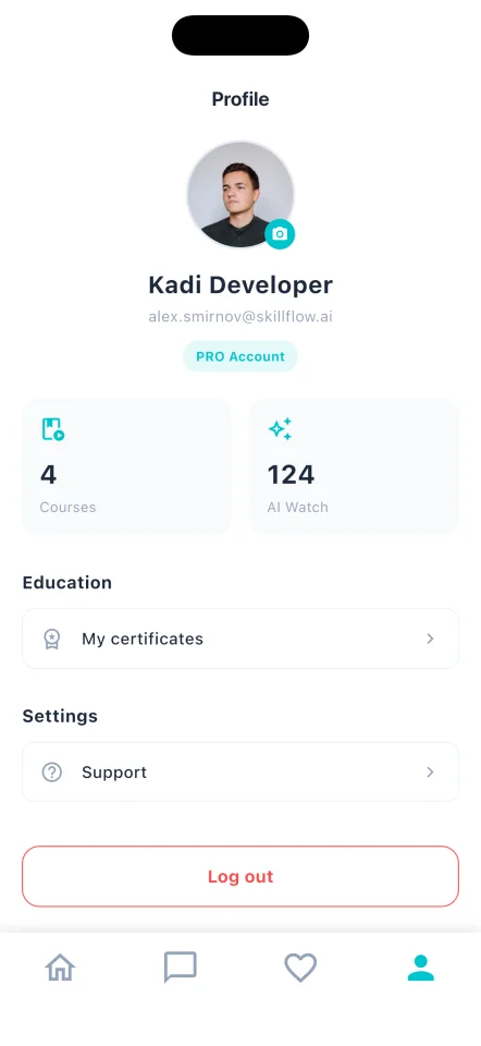 SkillFlow AI - Premium Online Education & Learning Path Flutter App Template — screenshot 3