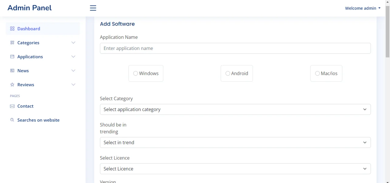 Application Downloading Website — screenshot 5