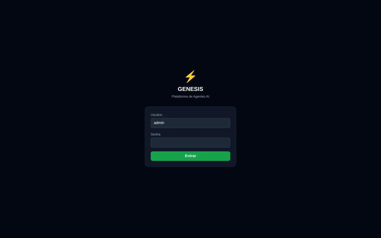 GENESIS AI Agent Builder Platform (Self-Hosted) — screenshot 4