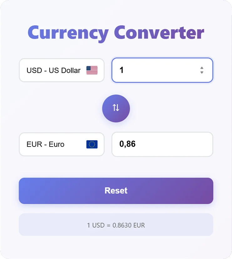 Currency Converter — screenshot 1