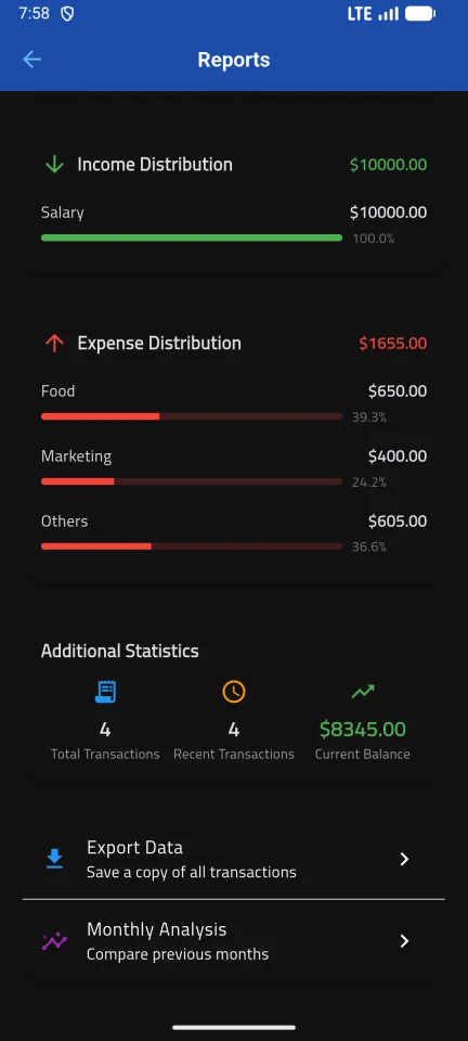 VaultFin Pro Flutter Finance App Template (Arabic + English) — screenshot 2