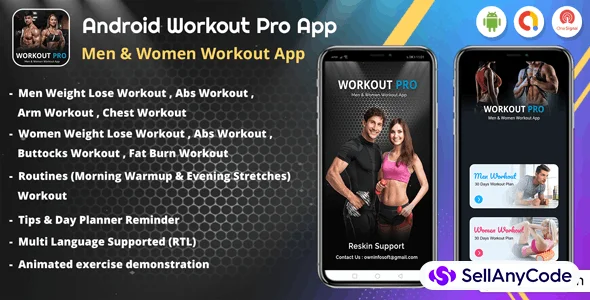 Android Workout Pro - Men Workout & Women Workout App (v2)
