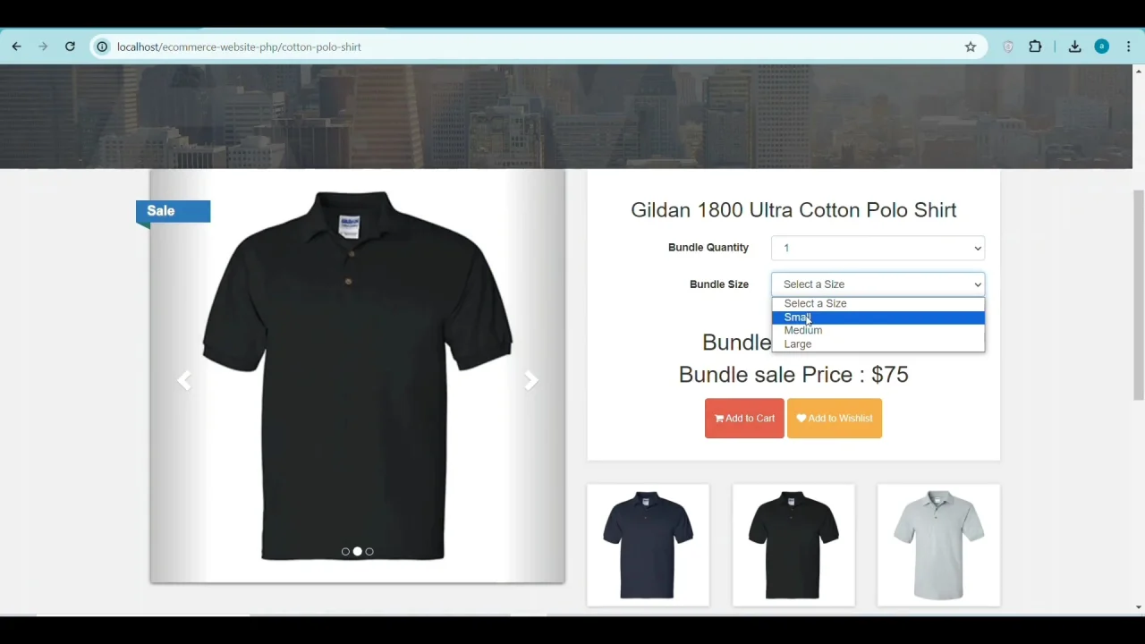 Complete E-Commerce Website in PHP and MySQL — screenshot 1