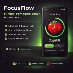 FocusFlow - Minimal Pomodoro Timer