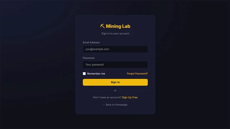 Cloud Crypto Mining Platform — screenshot 3