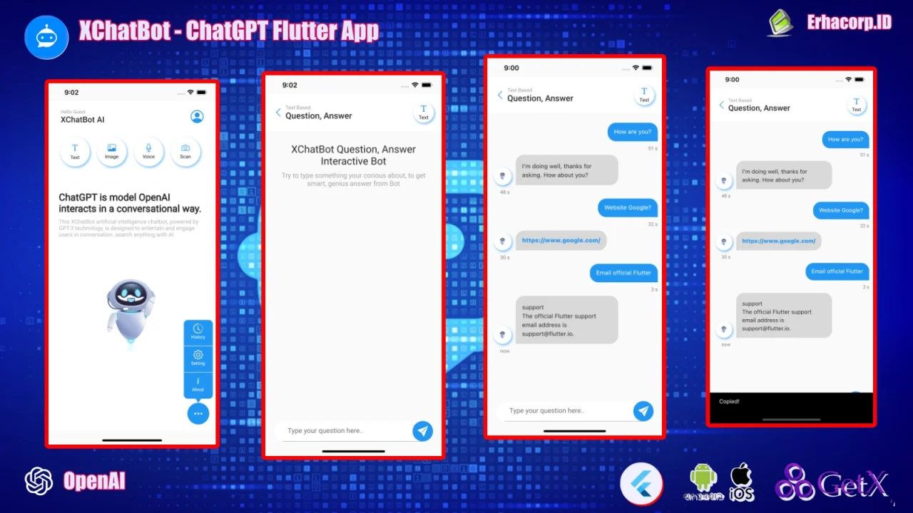 XChatBot ChatGPT AI GPT-4 OpenAI Full Flutter App | MultiPayments | Admin Panel | AdMob | GetX — screenshot 2