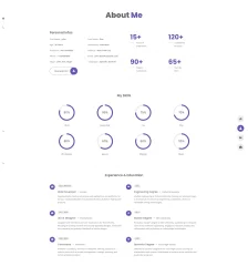 Portfolio Website Theme HTML, CSS, JS.