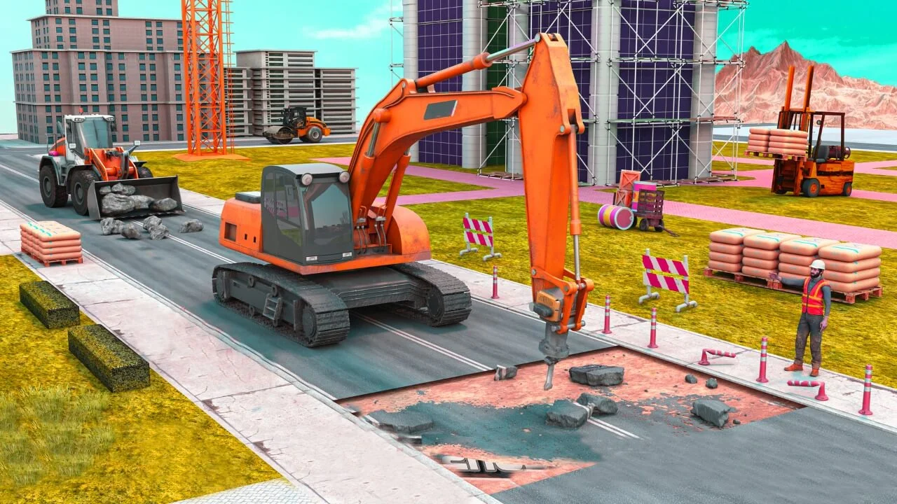 Mega Highway City Road Construction Game — screenshot 5