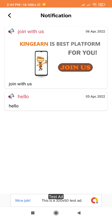 KingEarn - Android Rewards Earning App with Admin App — screenshot 4