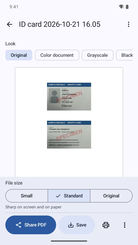 PDF Document Scanner Android + iOS — screenshot 5