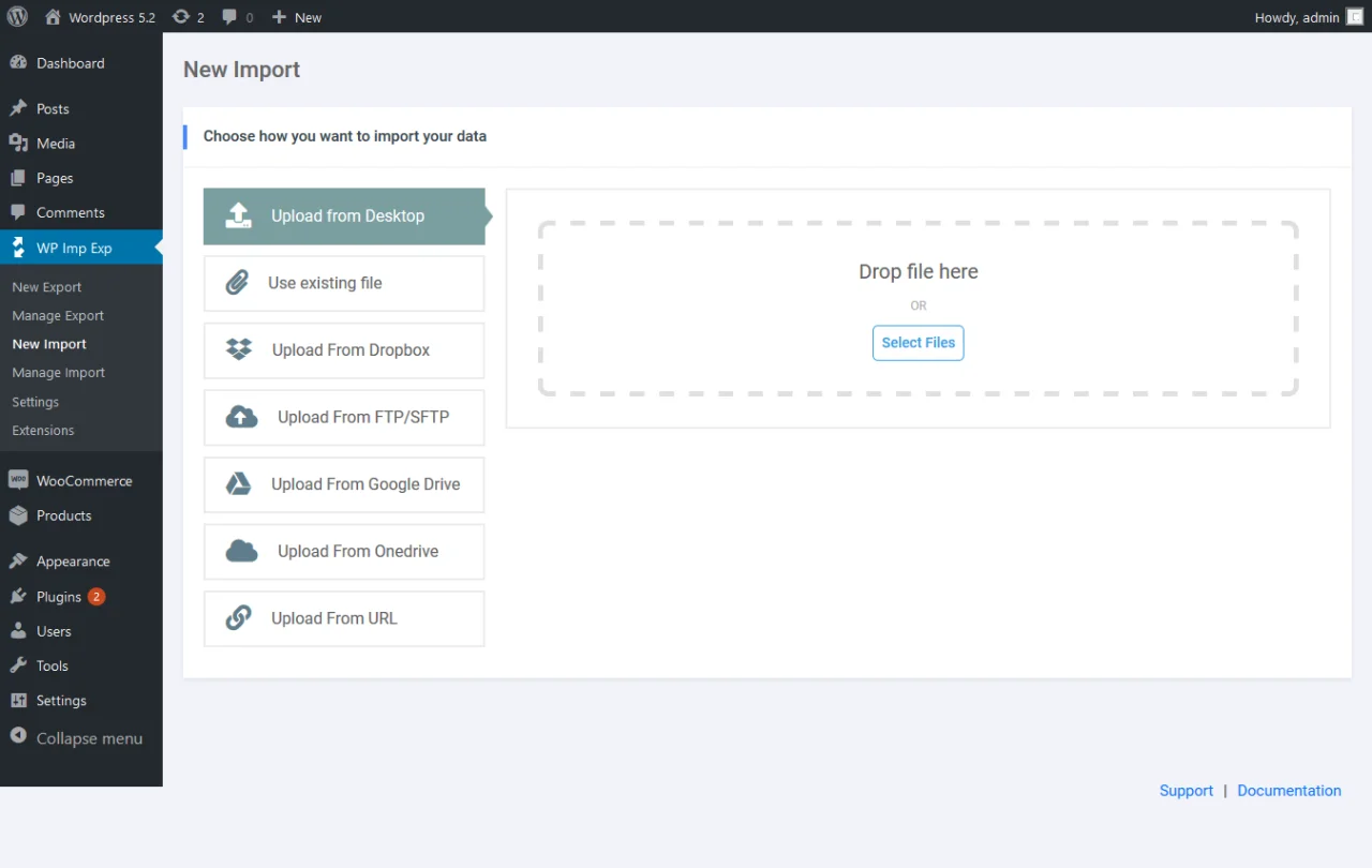 Woo Import Export — screenshot 3