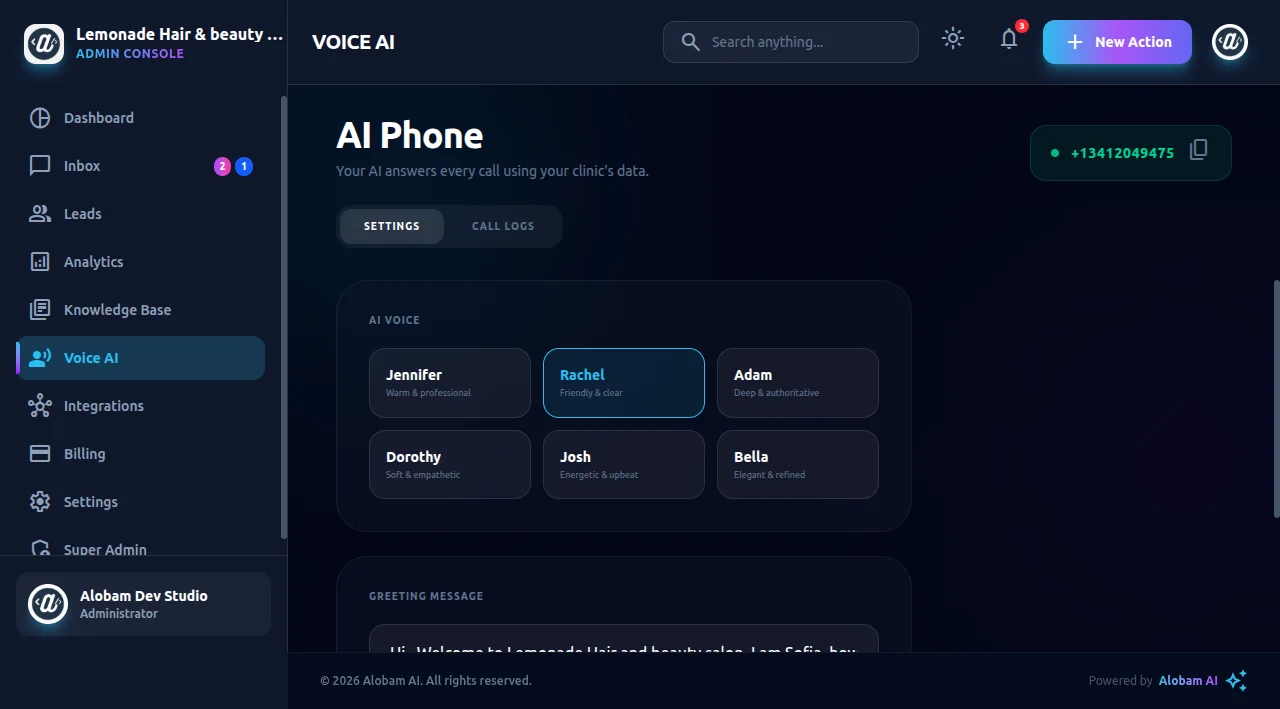 AI Receptionist SaaS — screenshot 10