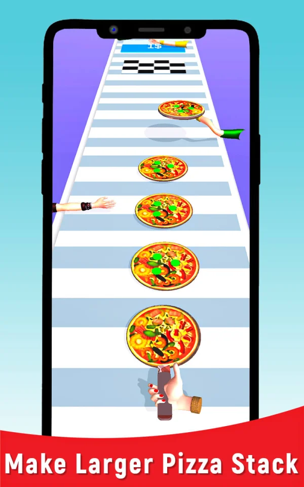 Pizza Long Stack Maker 3D – New Top Trending Game — screenshot 1