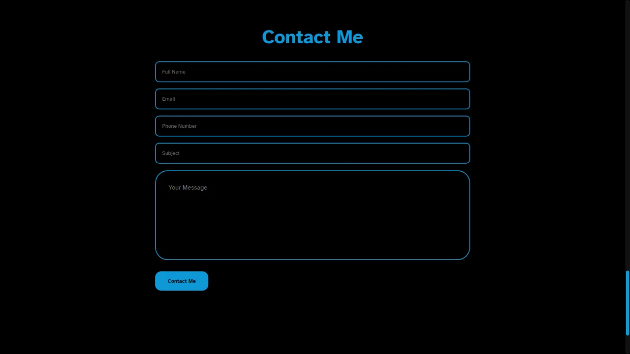 Portfolio in Dark Theme HTML, CSS, JS. — screenshot 5