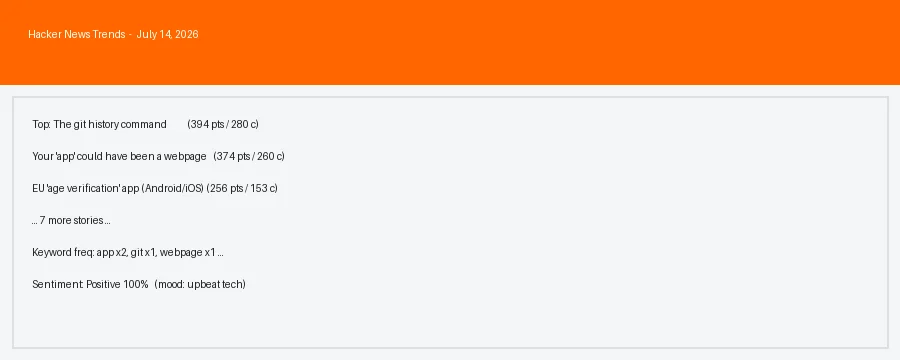 Hacker News Dev Toolkit — screenshot 5