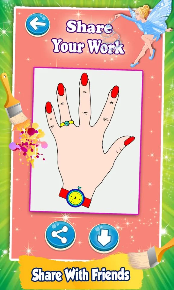 Nail Drawing Book Fashion Coloring Pages — screenshot 7