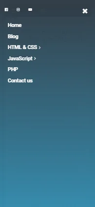Animated Horizontal and Vertical Navigation Dropdown Menu — screenshot 4