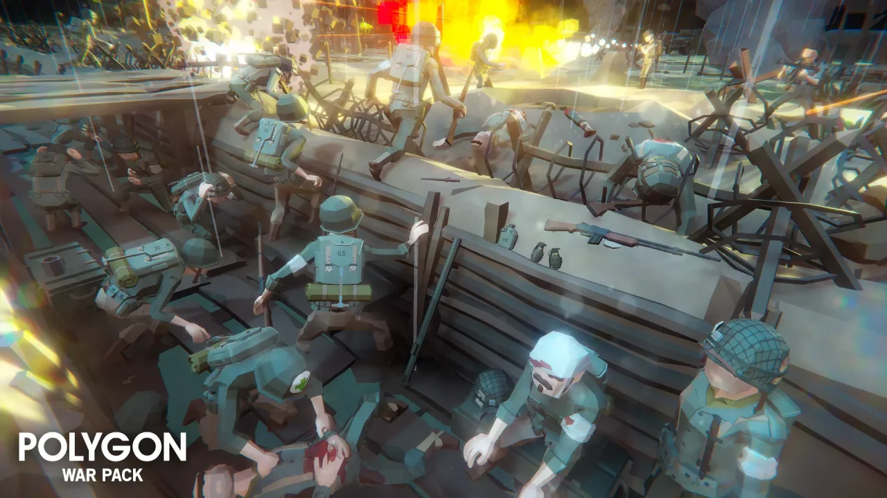 POLYGON War - Low Poly 3D Art by Synty — screenshot 1