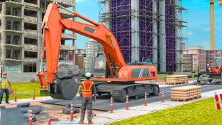 Mega Highway City Road Construction Game