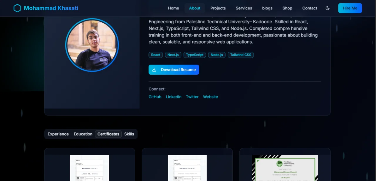 Portfolio with Powerful Admin Dashboard — screenshot 5